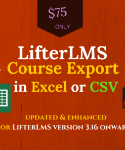 lifterlms course export plugin