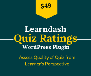 learndash quiz rating plugin