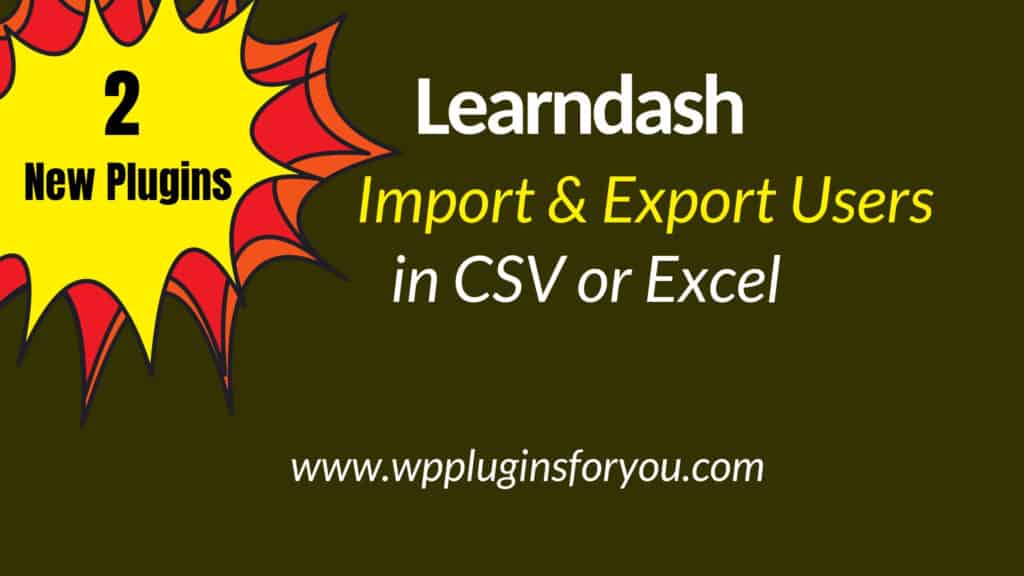 learndash user import export