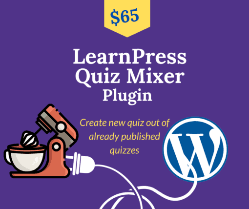 learnpress quiz mixer plugin