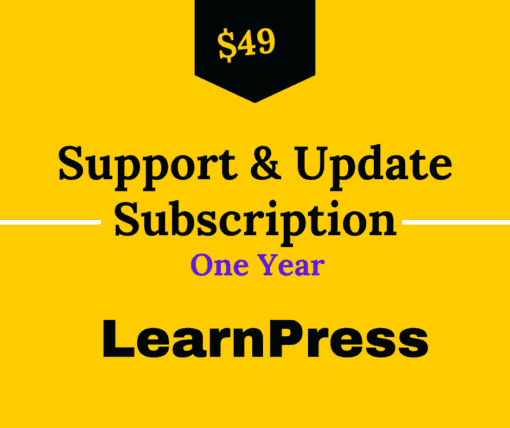 upgrade support learnpress